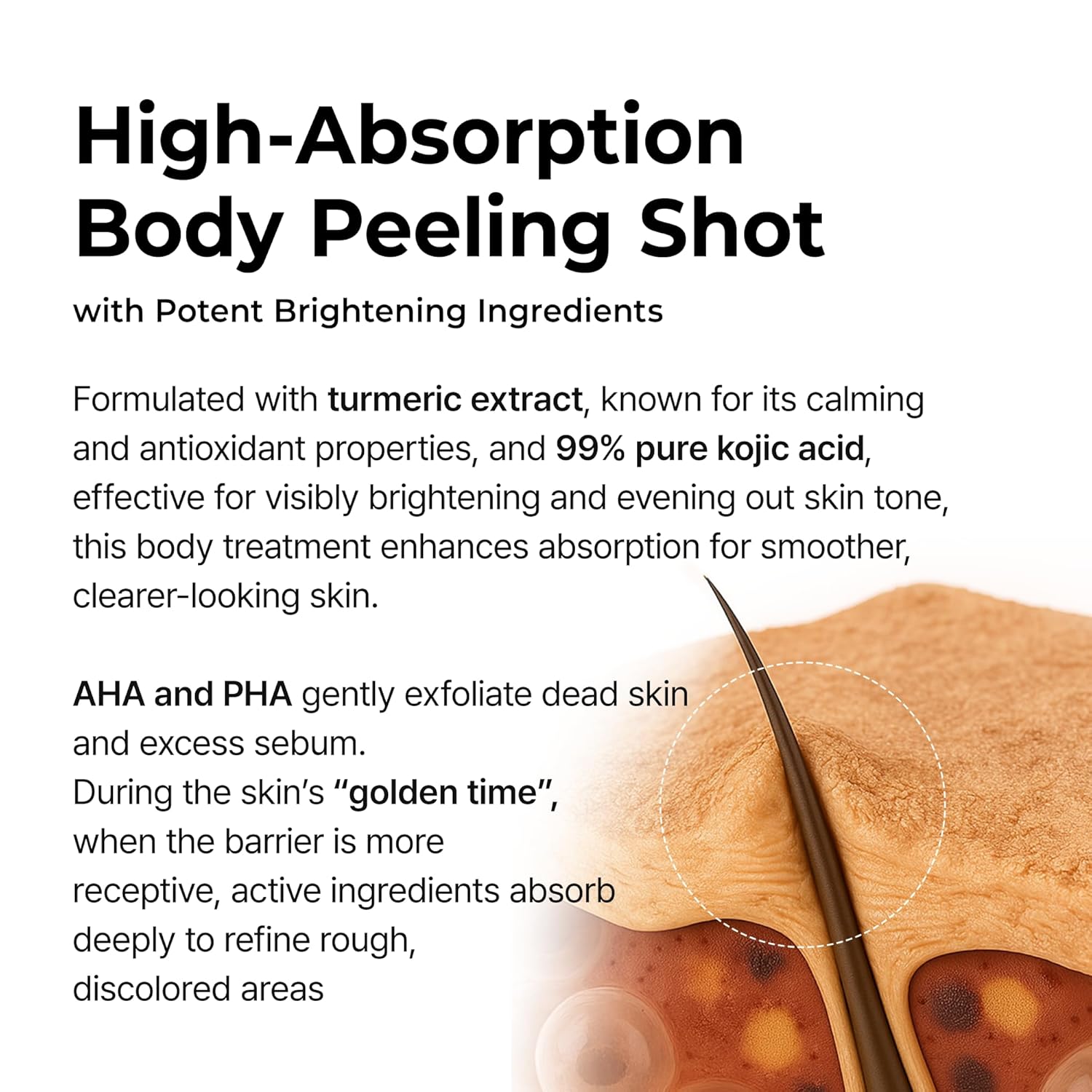 Dr.Melaxin Peel Shot Exfoliating Kojic Acid Turmeric Spray — brightening body care