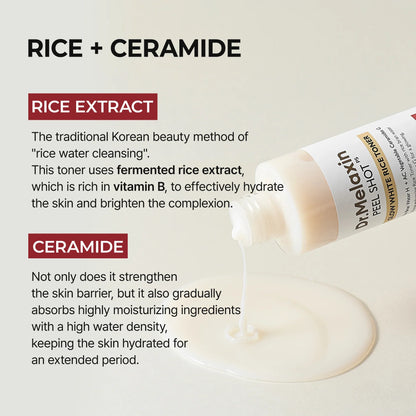 Dr.Melaxin Peel Shot Glow White Rice Toner — white rice extract