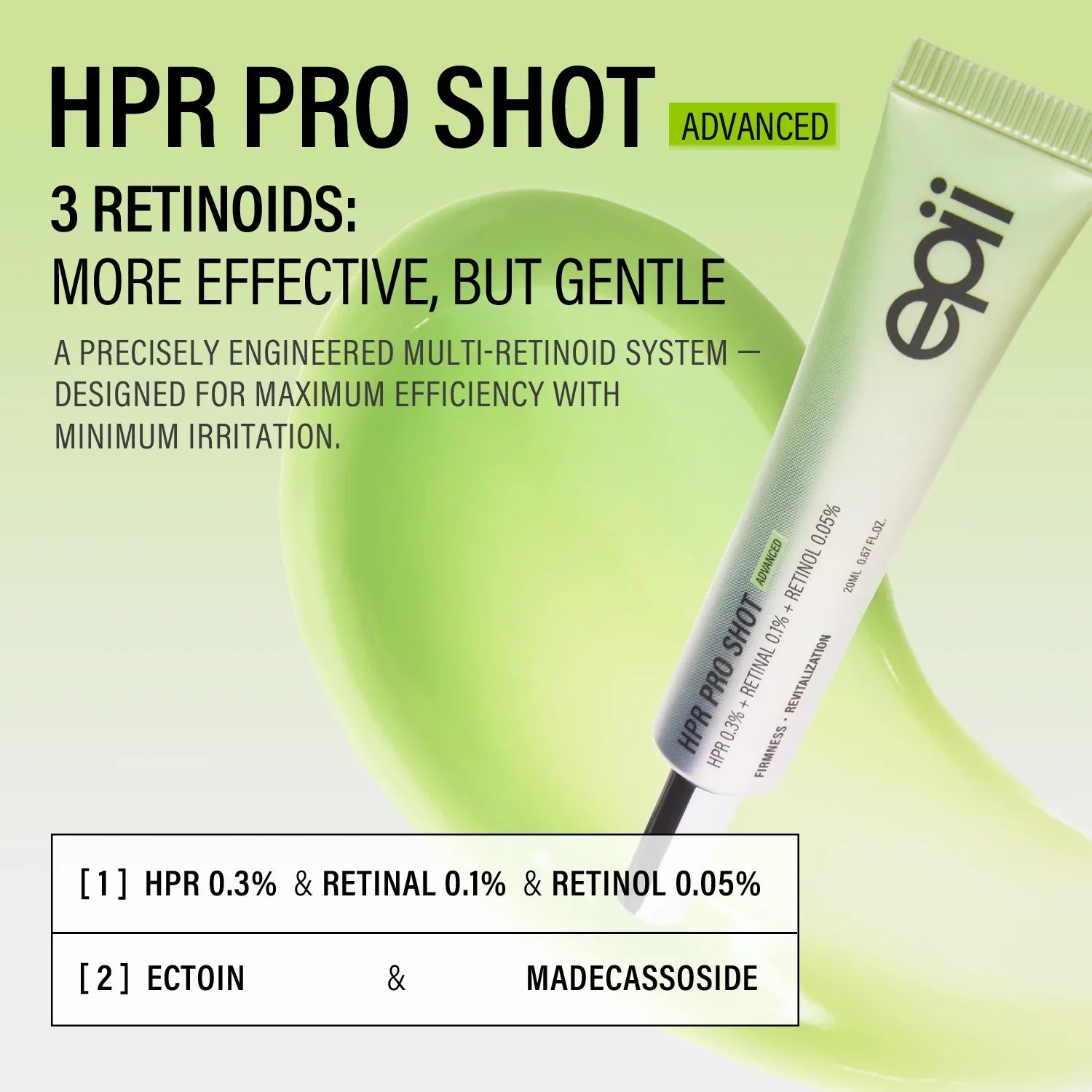 epii Advanced HPR Pro Shot – softens fine lines