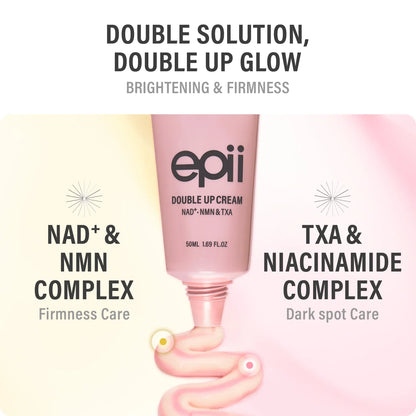 epii Double Up Cream NAD+ NMN & TXA – silky texture