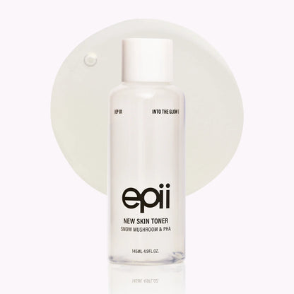 epii New Skin Toner Snow Mushroom & PHA – 5% PHA exfoliation