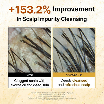 GROWUS Sea Salt Therapy Shampoo — deeply cleanses away buildup and excess oil