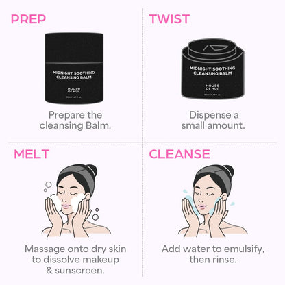 House of HUR Midnight Soothing Cleansing Balm — key soothing ingredients
