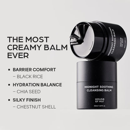 House of HUR Midnight Soothing Cleansing Balm — smooth balm-to-oil texture