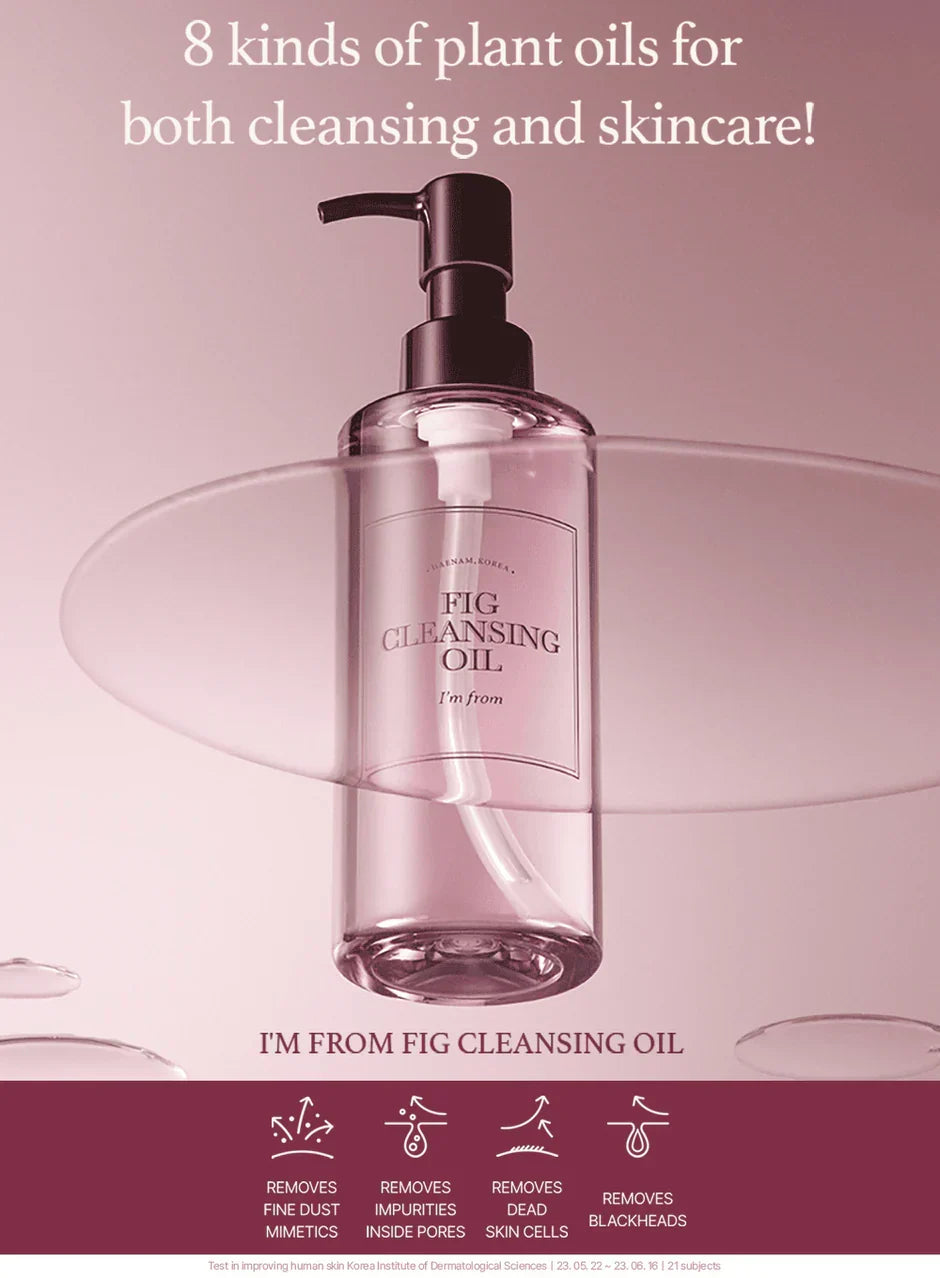 I'm from Fig Cleansing Oil emulsifies for a clean rinse