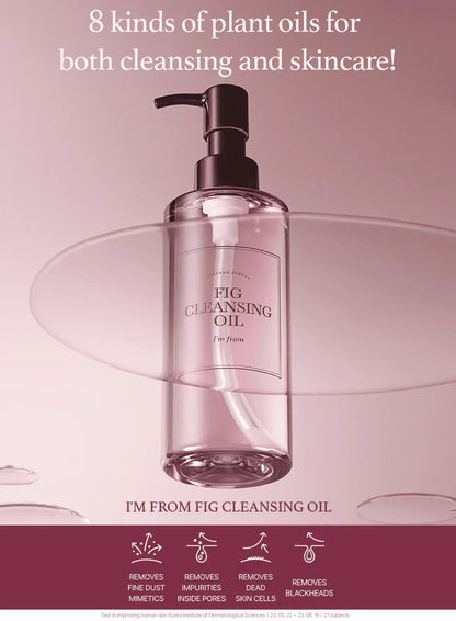 I'm from Fig Cleansing Oil emulsifies for a clean rinse