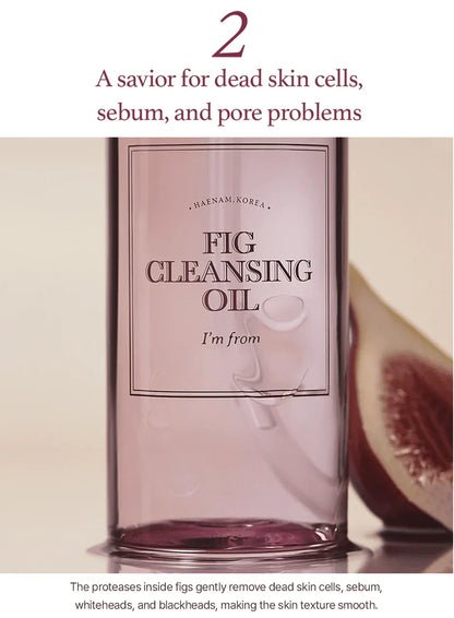 I'm from Fig Cleansing Oil leaves skin soft not tight