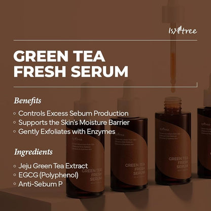 Isntree Green Tea Fresh Serum — green tea hydrating fresh serum