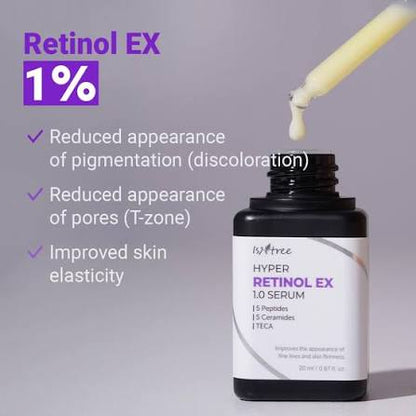 Isntree Hyper Retinol EX 1.0 Serum — high-strength retinol firming serum