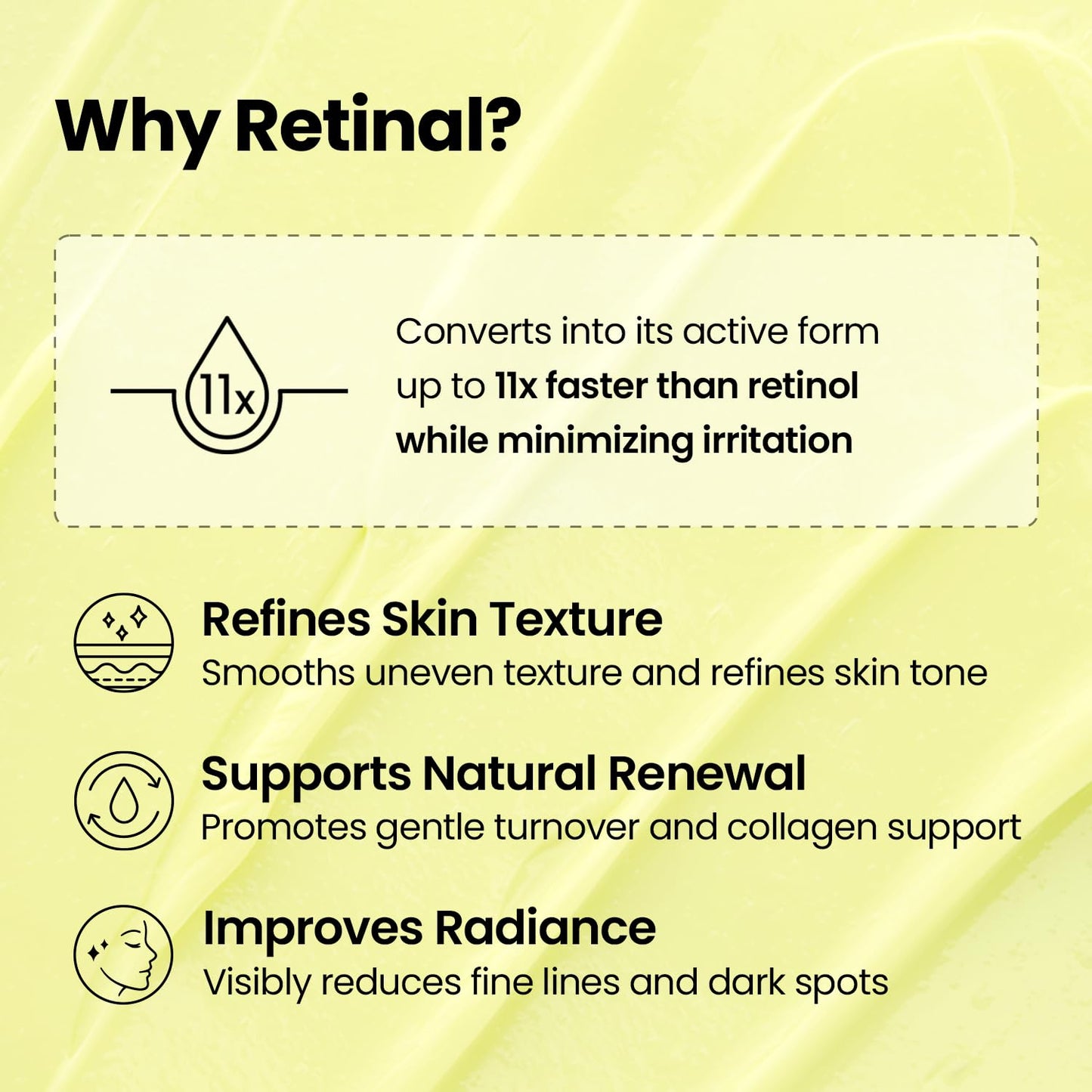 K-SECRET Advanced Shot Retinal Liposome 12% + Black Rice — 12% retinal smooths the look of wrinkles