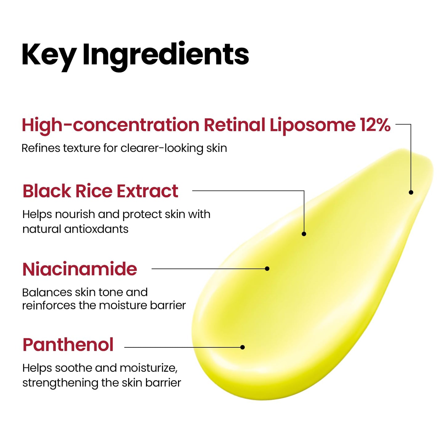 K-SECRET Advanced Shot Retinal Liposome 12% + Black Rice — firms and improves skin texture