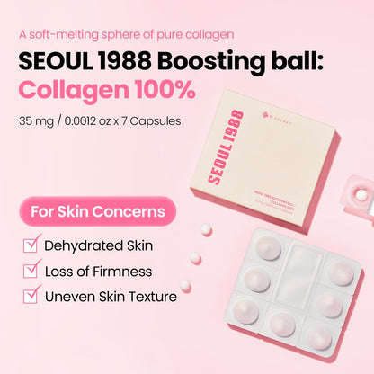 K-SECRET Seoul 1988 Boosting Ball Collagen 100% — improves the look of skin elasticity