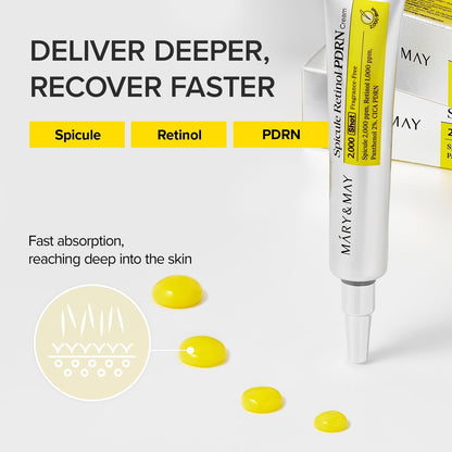 Mary&May Spicule Retinol PDRN Cream — spicules and PDRN firm and renew skin