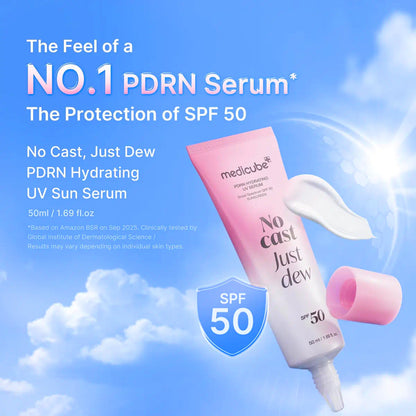 Medicube PDRN Hydrating Sun Serum packaging