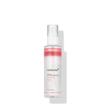 Medicube PDRN Pink Glutathione Serum Mist 100ml, a spray-on PDRN ampoule mist for volume and glow