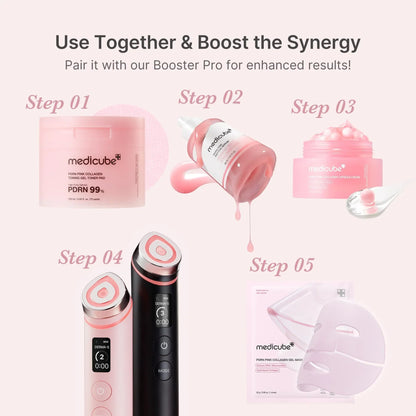 Ultra Light PDRN Pink Peptide Serum with PDRN and peptides for elasticity