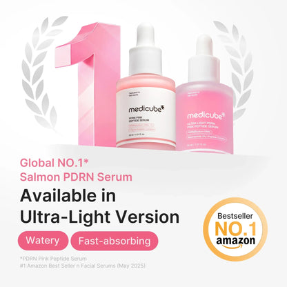 Ultra Light PDRN Pink Peptide Serum absorbs fast for a non-sticky finish
