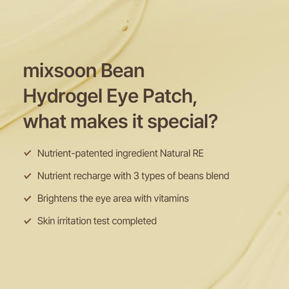 mixsoon Bean Hydrogel Eye Patch — brighter eye area