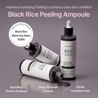 mixsoon Black Rice Peeling Ampoule — smooth clear skin