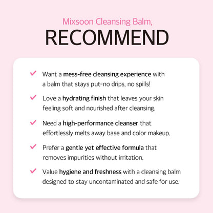 mixsoon Collagen Cleansing Balm — application