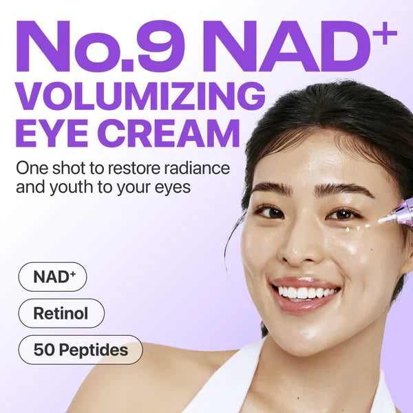 Numbuzin No.9 NAD Retinol Volumetox Eye Cream — delivers rich hydration to delicate eye skin