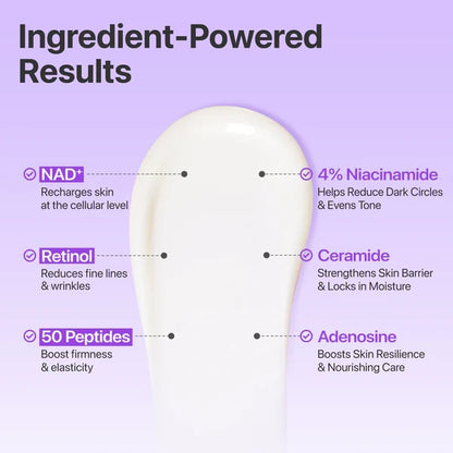 Numbuzin No.9 NAD Retinol Volumetox Eye Cream — NAD complex firms and revitalizes the eye area