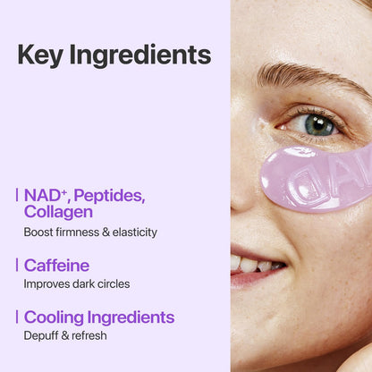 Numbuzin No.9 NMN+ Collagen Under Eye Patches — help de-puff and refresh tired eyes