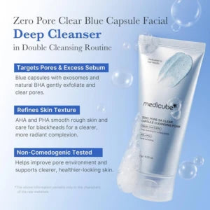 Medicube Zero Pore SA Clear Capsule Cleansing Foam - 120g - product benefit image 2