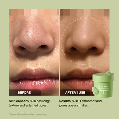 P.CALM Holy Basil Bubble Deep Mask — removes dirt and excess sebum