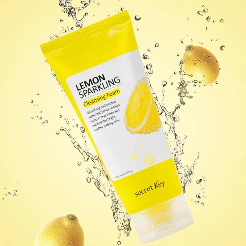 Secret Key Lemon Sparkling Cleansing Foam — lemon extract and vitamin C