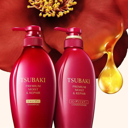 Shiseido Tsubaki Premium Moist & Repair Conditioner — application