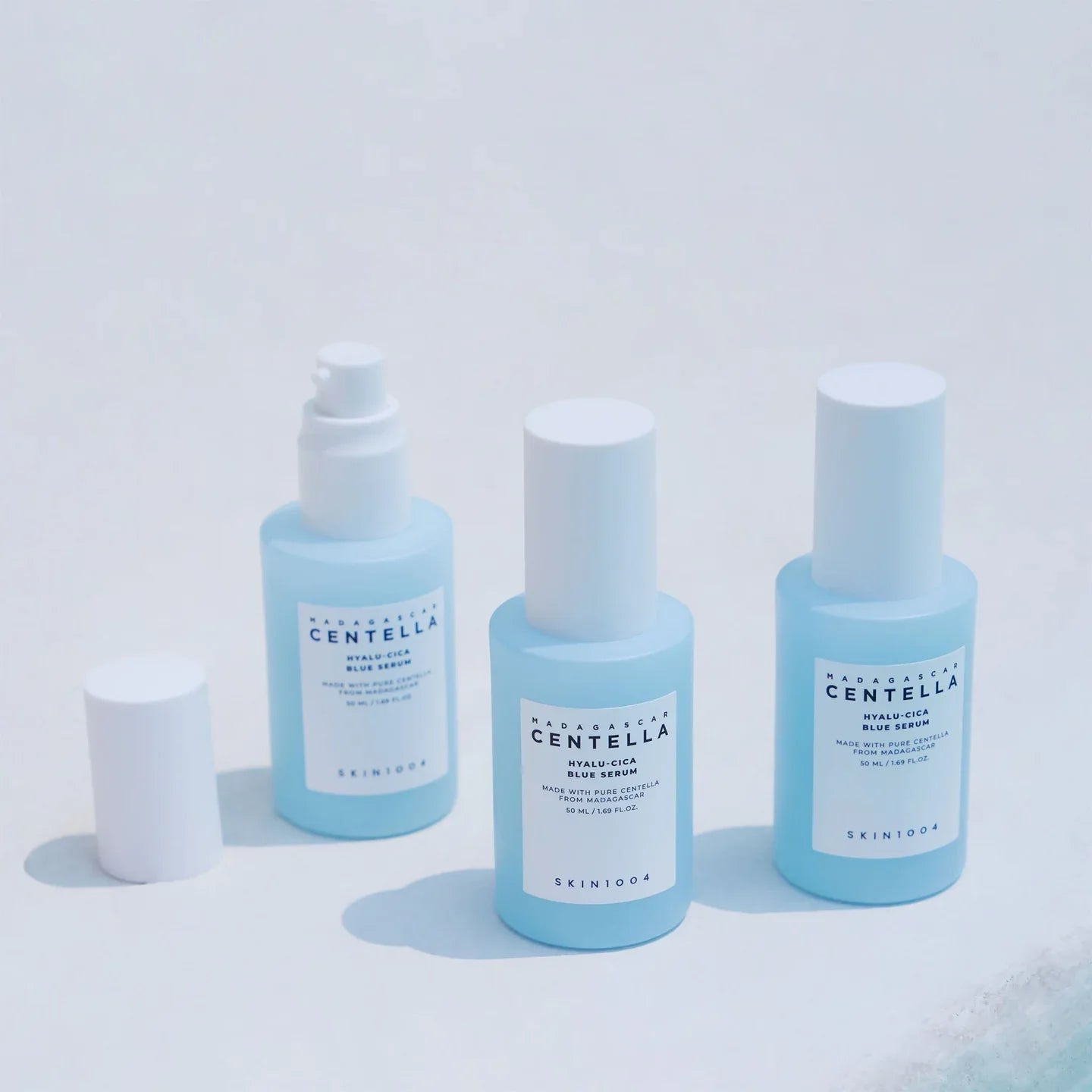 SKIN1004 Madagascar Centella Hyalu-Cica Blue Serum — lightweight, hydrating texture