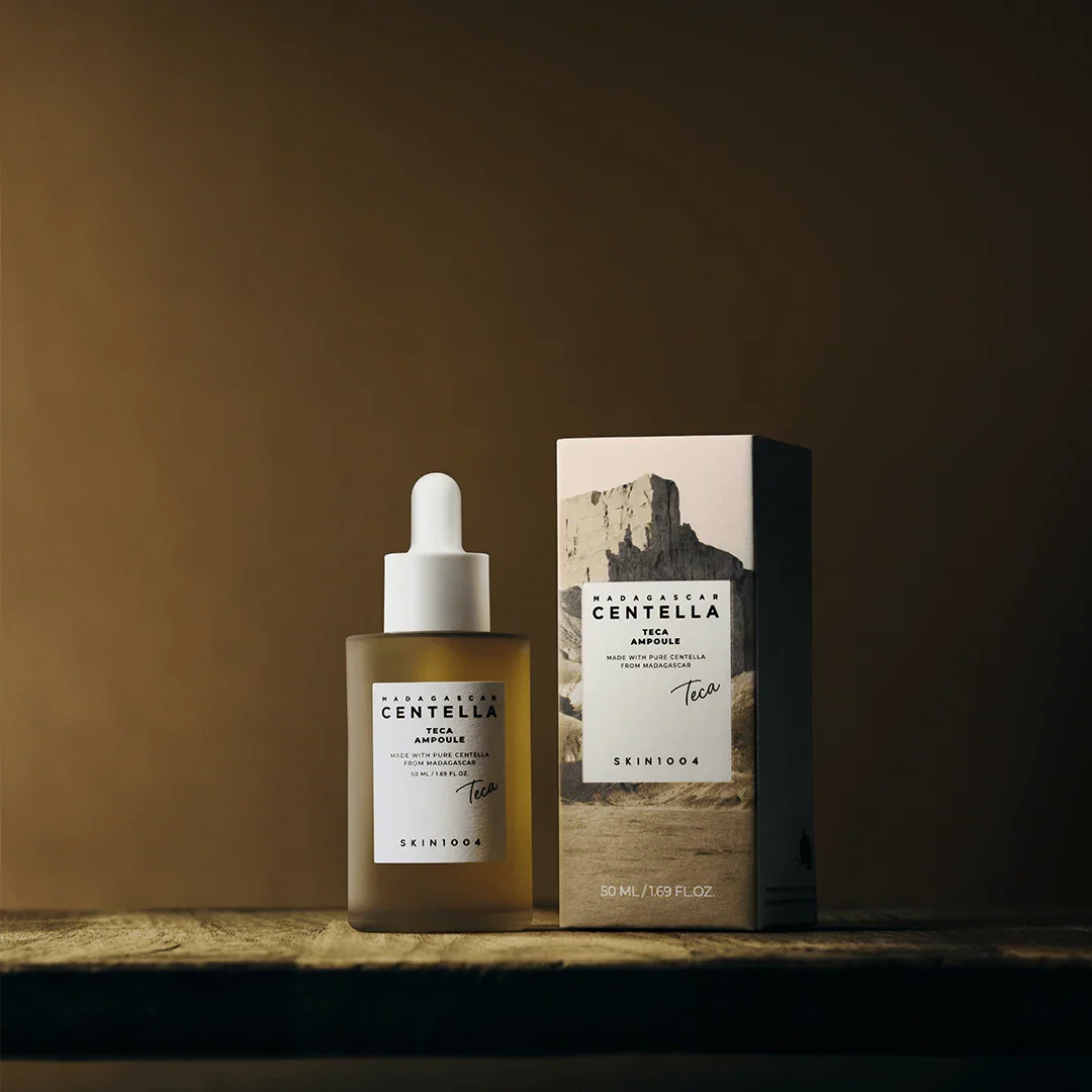 SKIN1004 Madagascar Centella Teca Ampoule — key soothing ingredients
