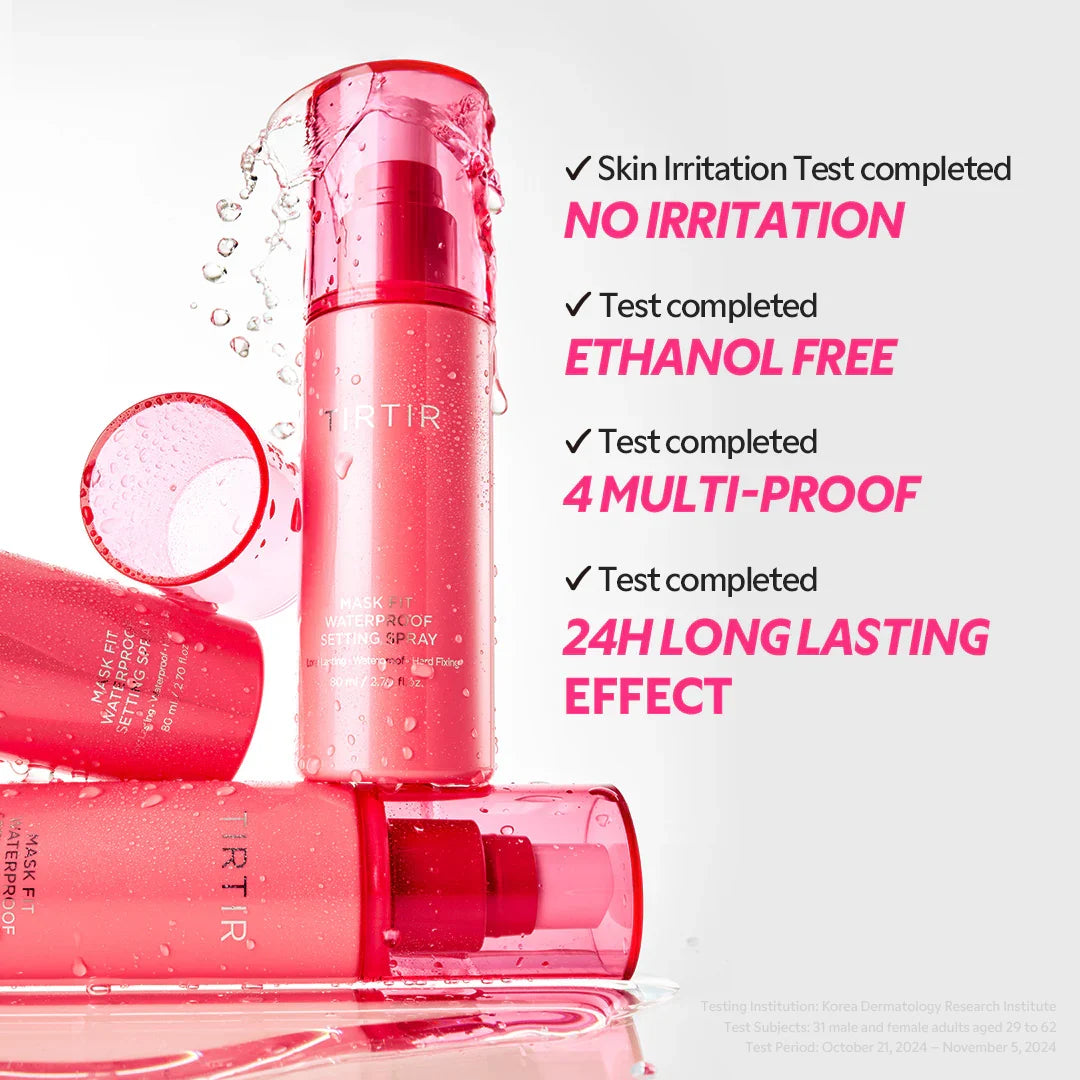 TIRTIR Mask Fit Waterproof Setting Spray — natural, non-sticky finish