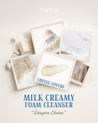 TIRTIR Milk Creamy Foam Cleanser — leaves skin soft and moisturised