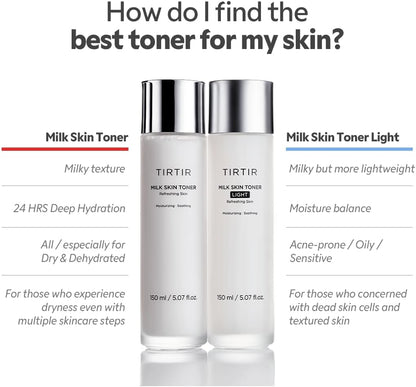 TIRTIR Milk Skin Toner Light — key hydrating ingredients