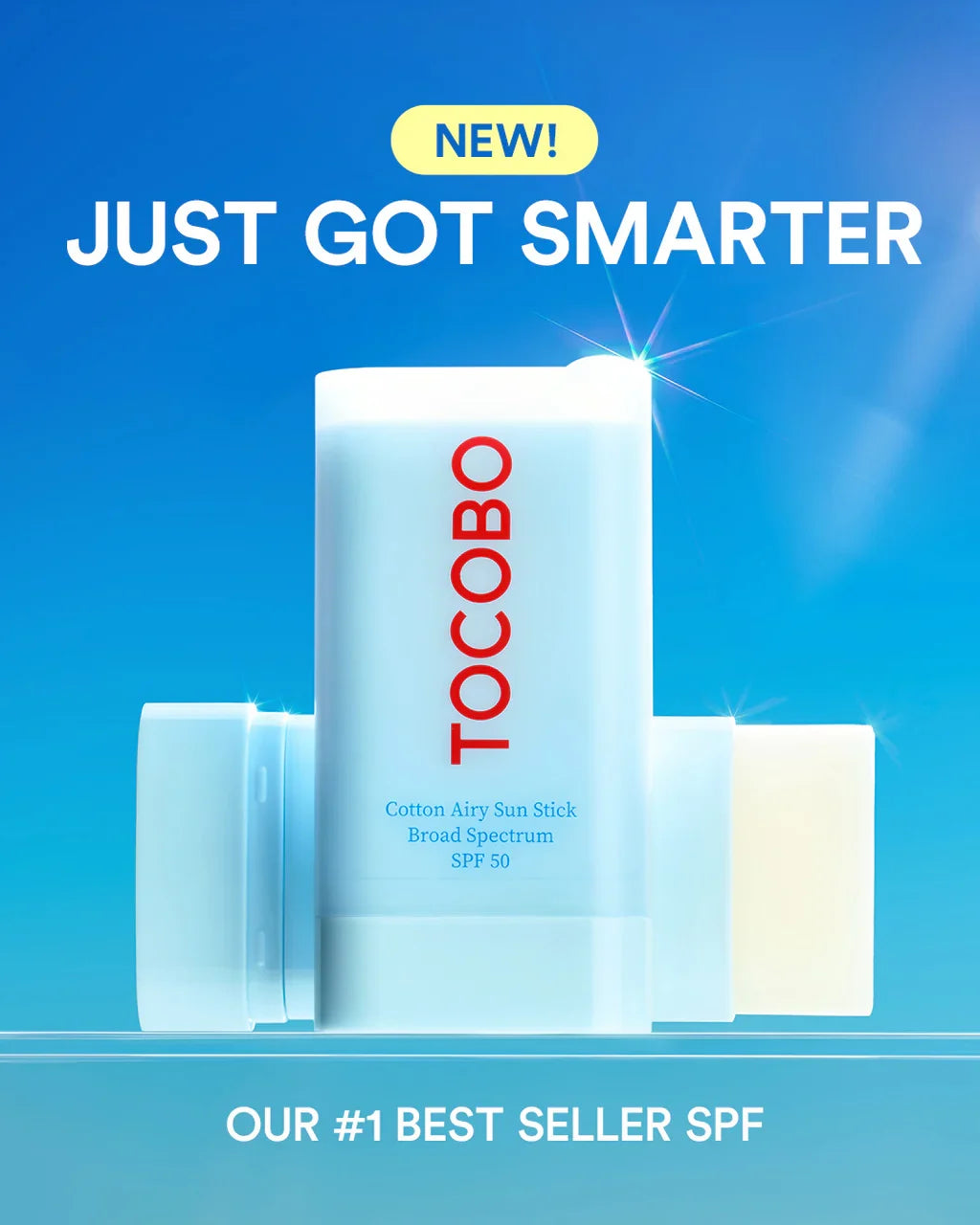 TOCOBO Cotton Soft Sun Stick — smooth matte finish