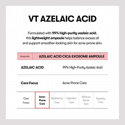 VT Cosmetics Azelaic Acid Calming Ampoule — application