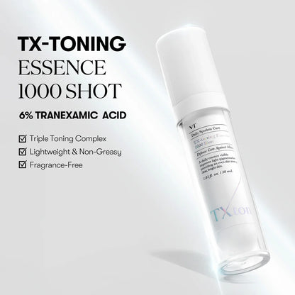 VT Cosmetics TX Toning Essence 1000 Shot — tranexamic complex